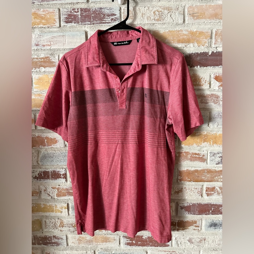 Men’s Travis Matthew Polo. Red. Size Medium.